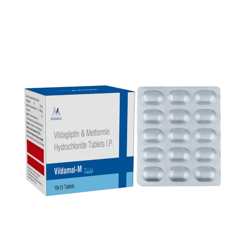 VILDAGLIPTIN 50 MG + METFORMIN 500 MG TABS