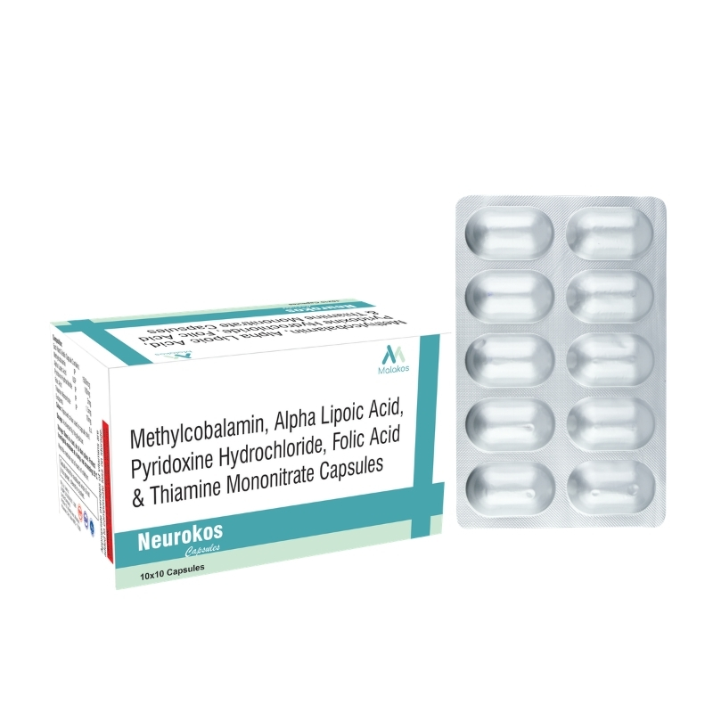 METHYLCOBOLAMIN 1500 MCG+ ALPHA LIOPIC ACID 100 MG + FOLIC ACID 1.5 MG + VIT B1 AND VIT B6 CAPS