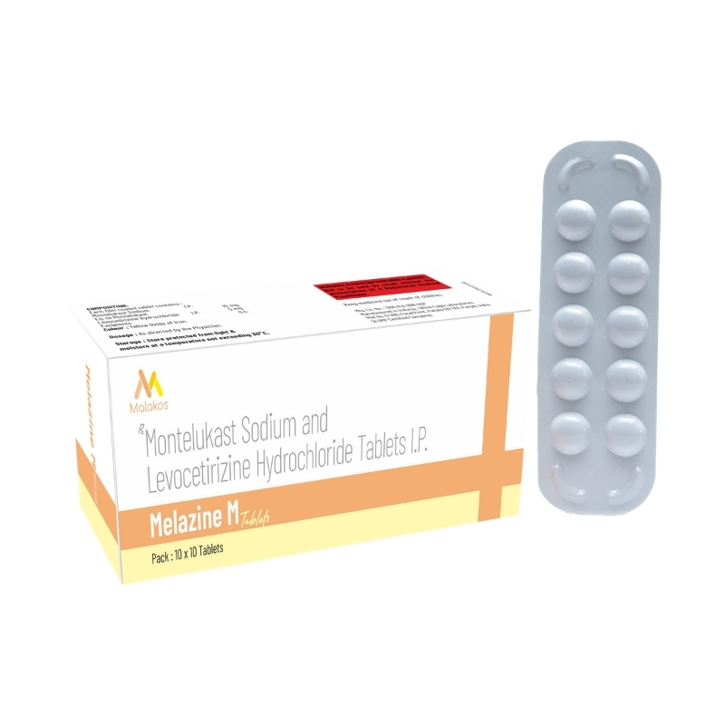MONTELUKAST 10MG+ LEVOCETIRIZINE DIHYDROCHLORIDE 5MG