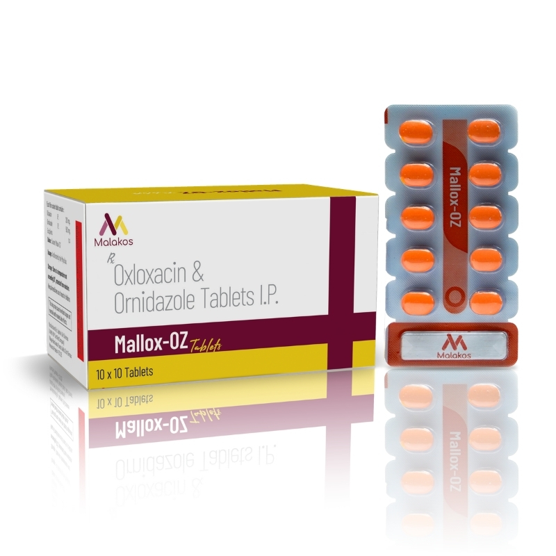 OFLOXACIN 200MG + ORNIDAZOLE 500MG