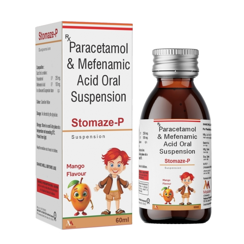 MEFENAMIC ACID 100 MG + PARA 250 MG SYP