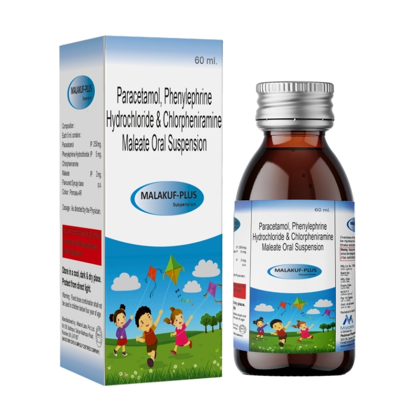 PARACETAMOL 250 MG + PHENYLEPHRINE 5 MG + CHLORPHENIRAMINE MALEATE 2 MG