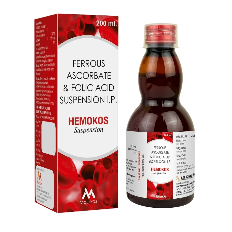 FERROUS ASCORBATE 30 MG + FOLIC ACID 550 MCG/5ML