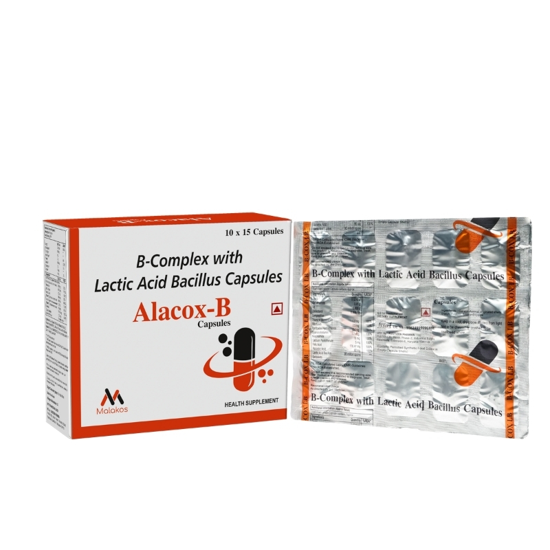 B COMPLEX WITH LACTIC ACID BASCILLUS CAPS